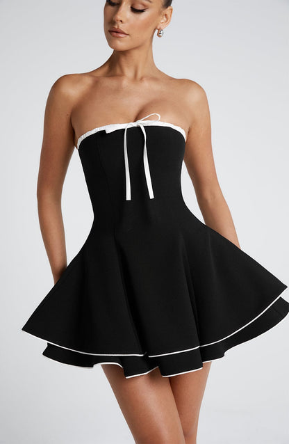 Juno Mini Dress Black/White