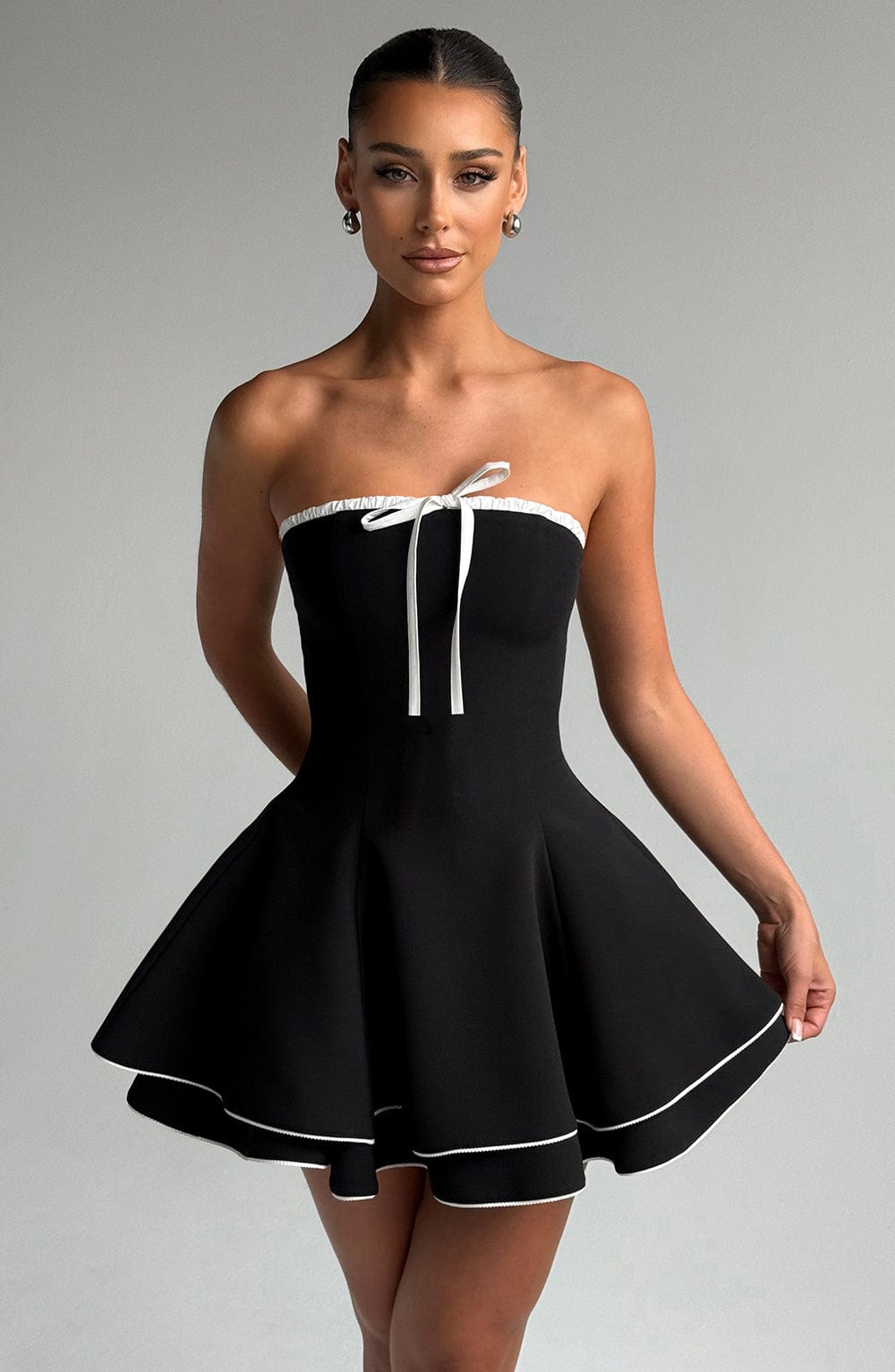 Juno Mini Dress Black/White