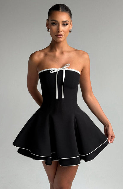 Juno Mini Dress Black/White