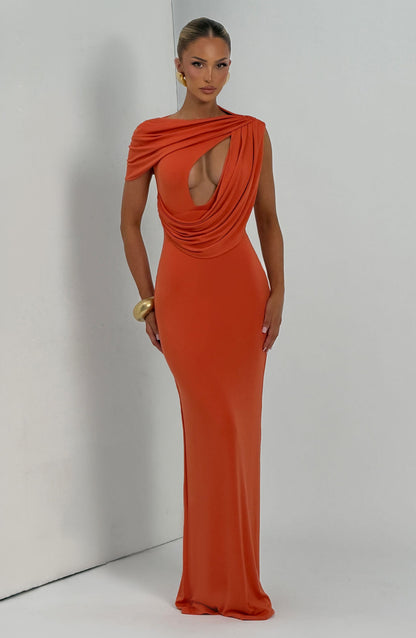 Kalina Maxi Dress Burnt Orange