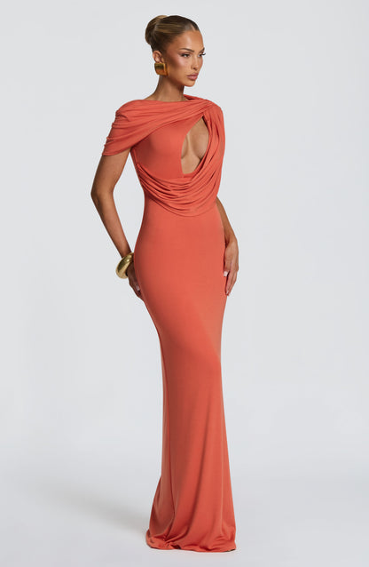 Kalina Maxi Dress Burnt Orange