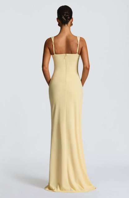 Katana Maxi Dress Lemon