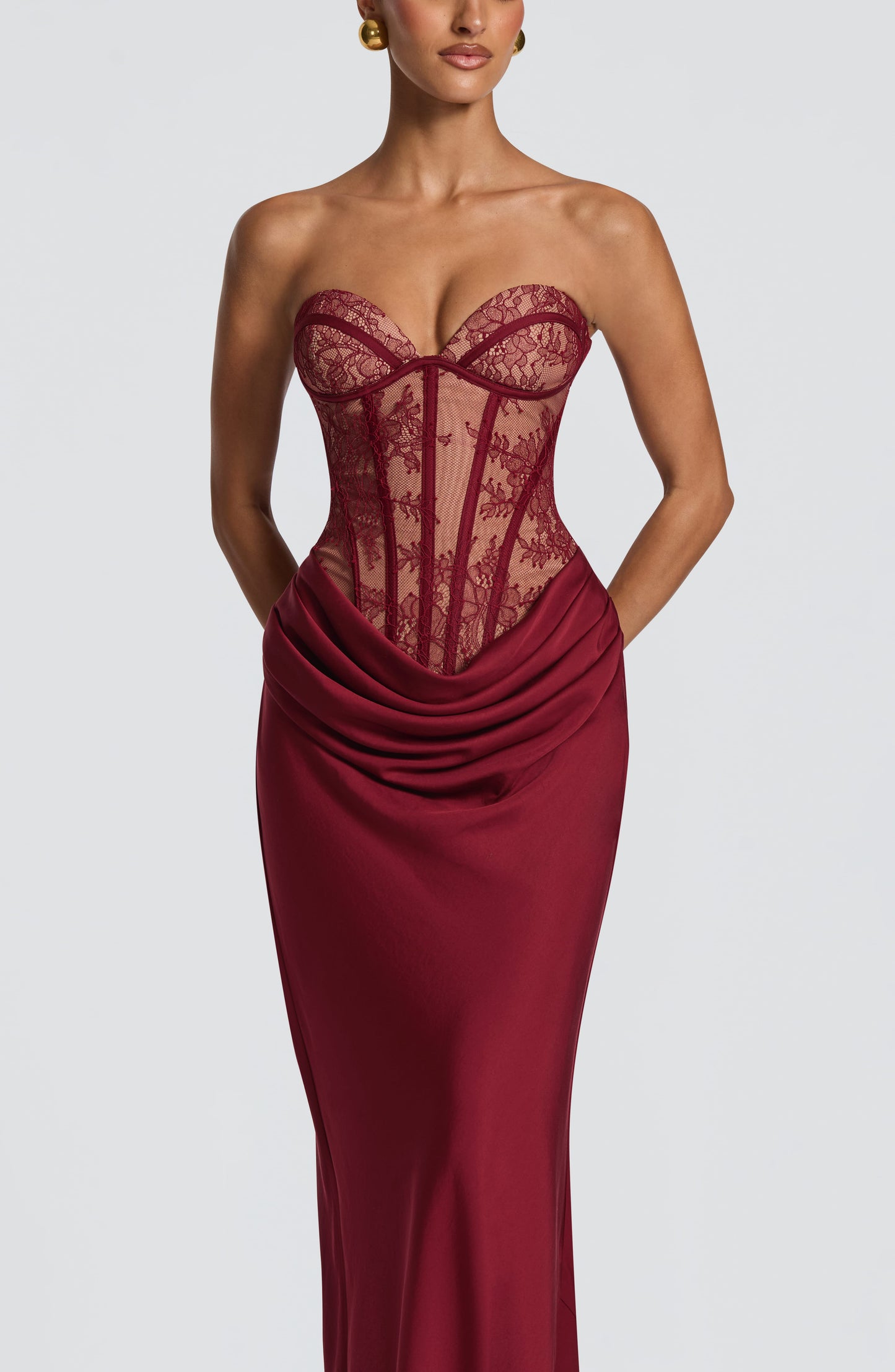 Kathleen Maxi Dress Burgundy