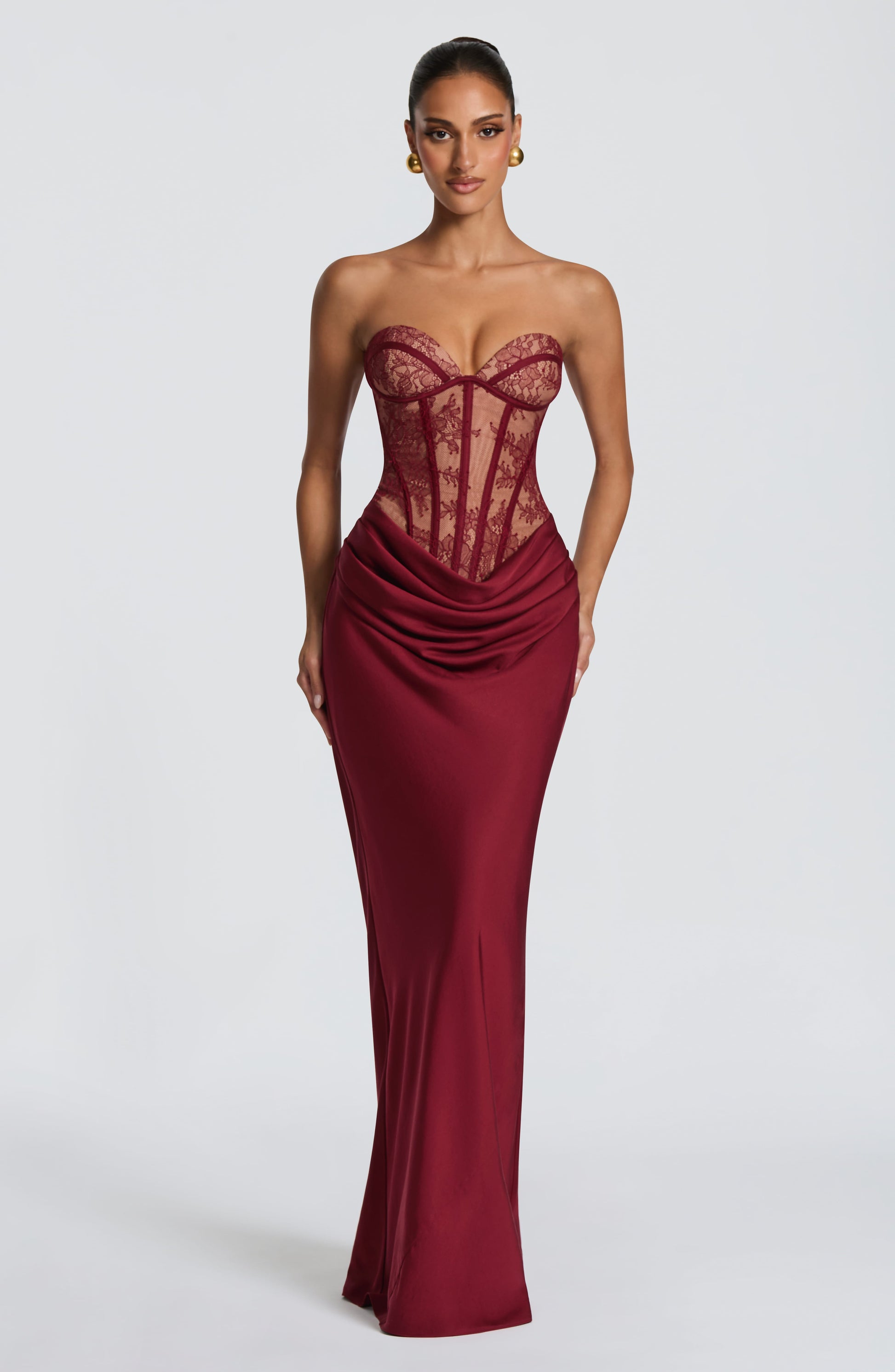 Kathleen Maxi Dress Burgundy