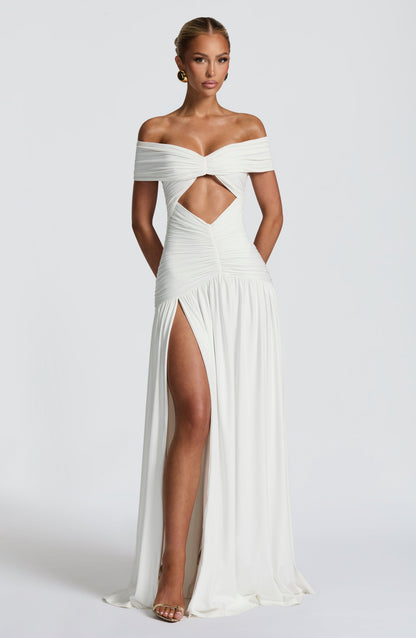Kathryn Maxi Dress White