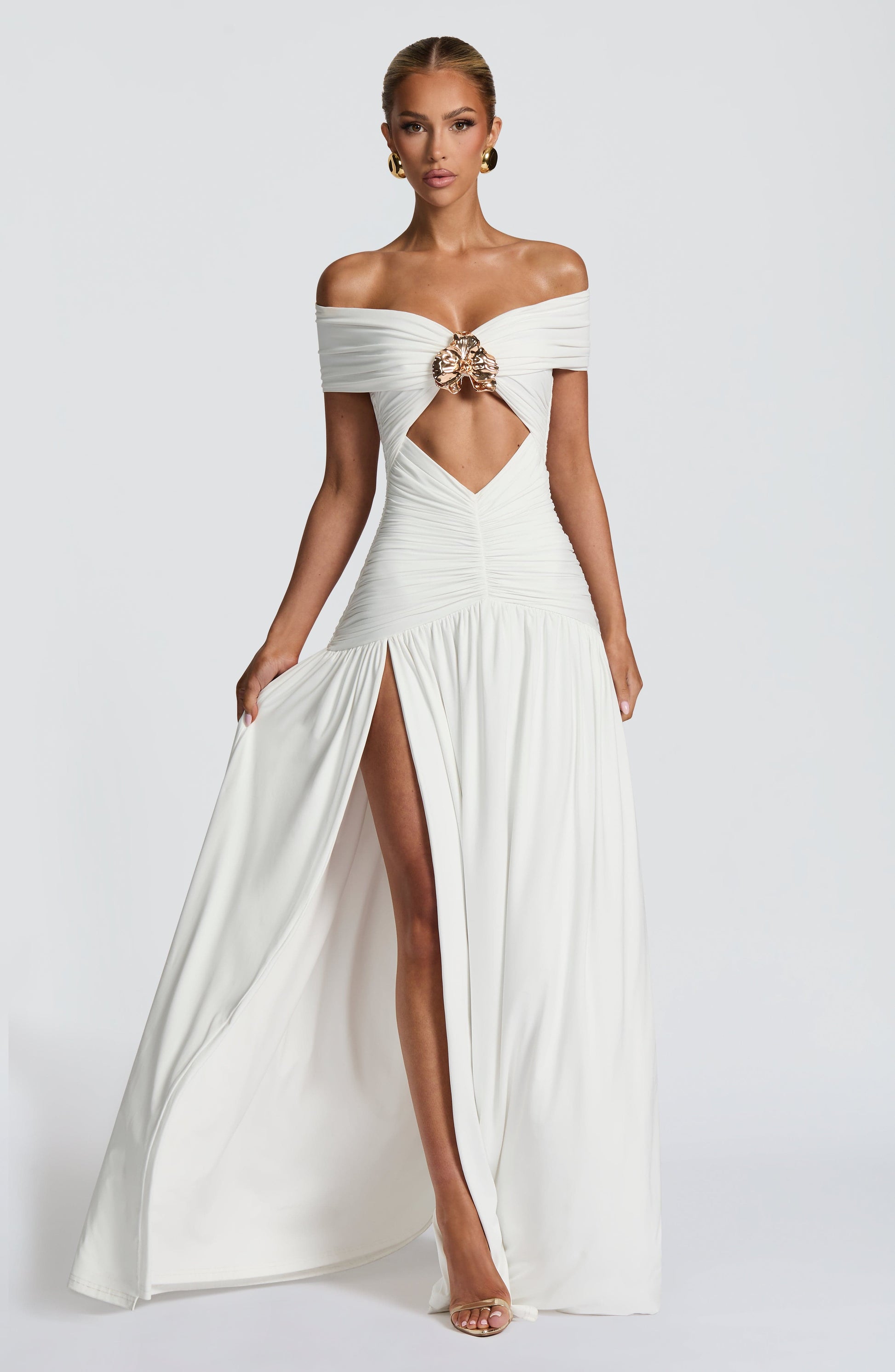 Kathryn Maxi Dress White
