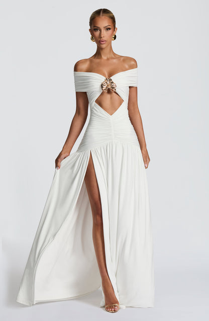 Kathryn Maxi Dress White
