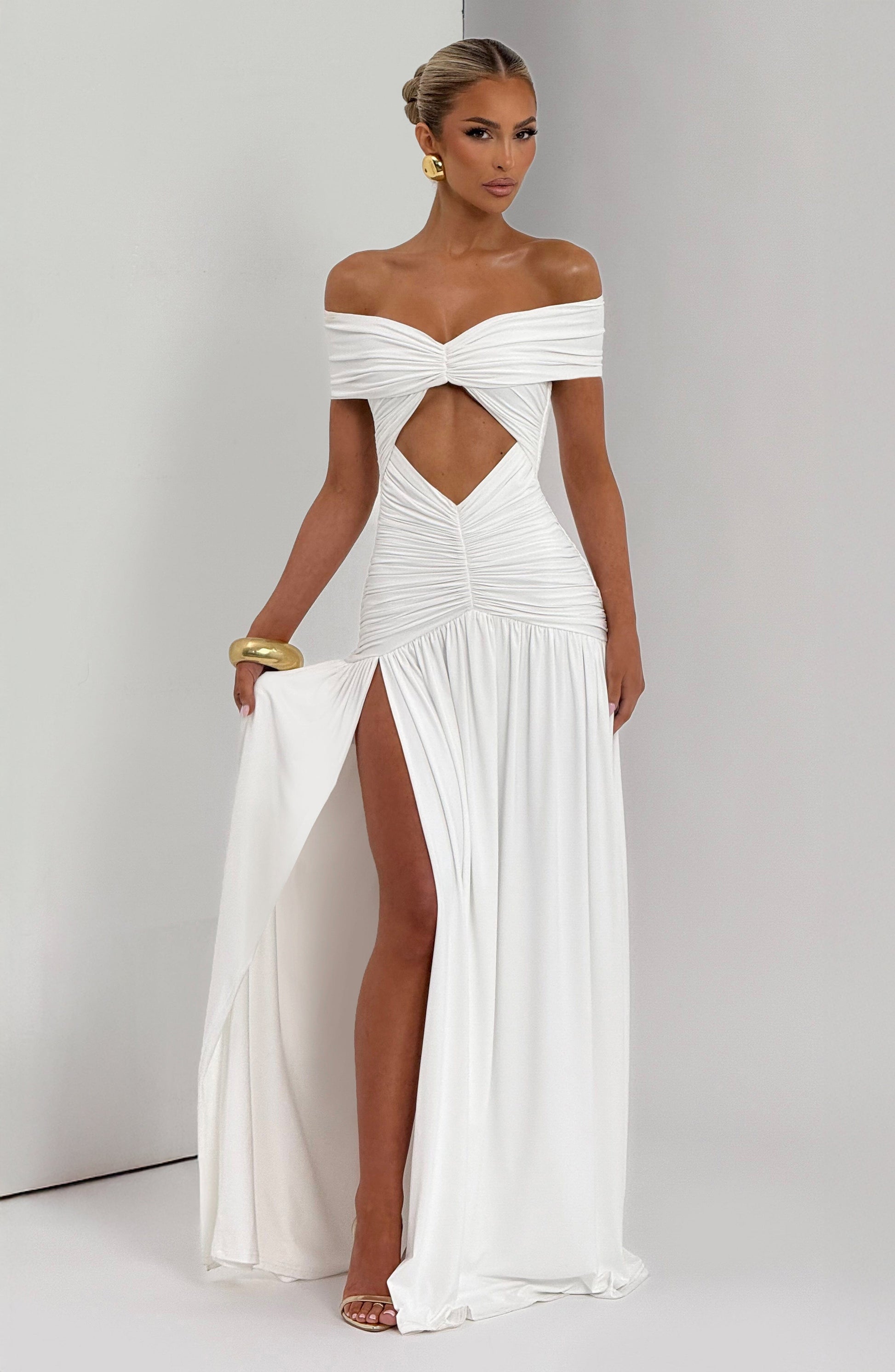 Kathryn Maxi Dress White