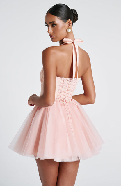 Keely Mini Dress Soft Peach
