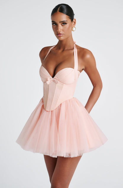Keely Mini Dress Soft Peach