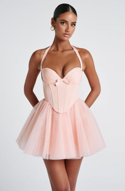 Keely Mini Dress Soft Peach