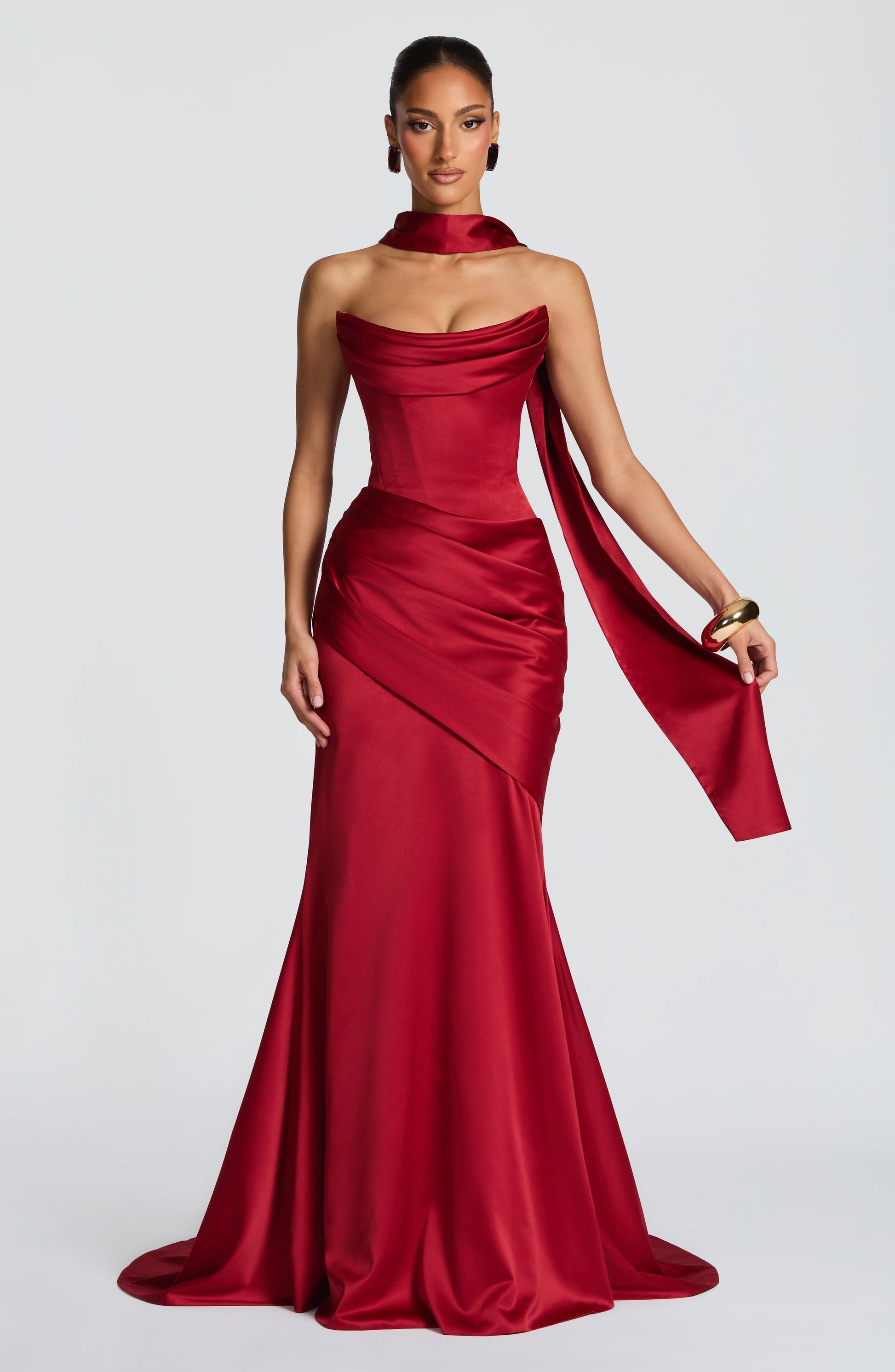 Kensington Maxi Dress Deep Red