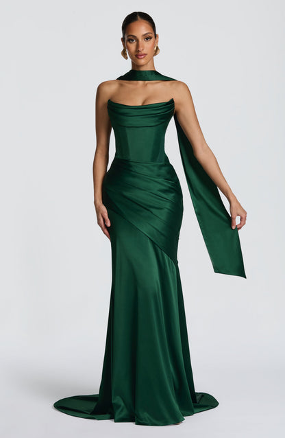 Kensington Maxi Dress Emerald