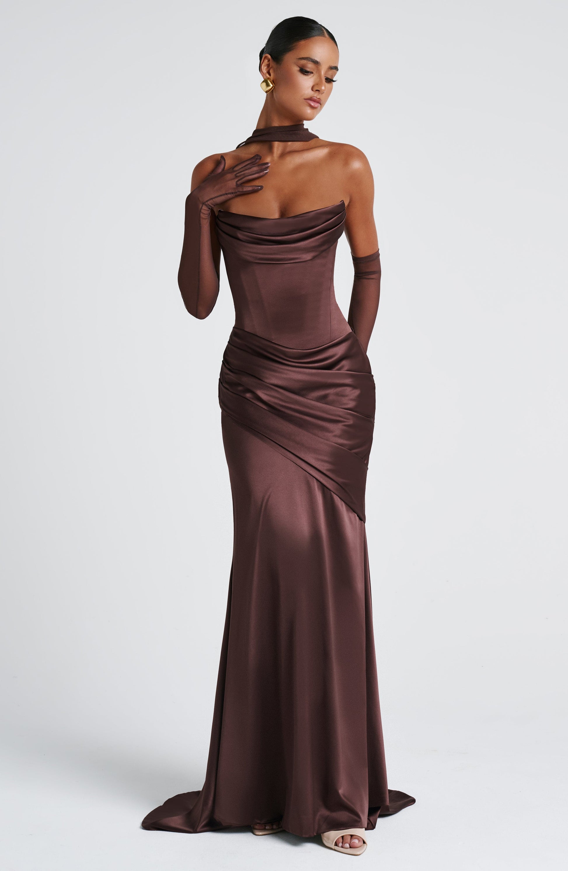 Kensington Maxi Dress Plum Brown