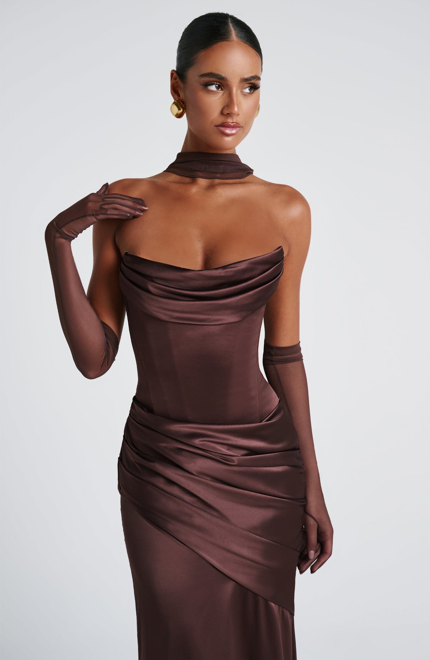Kensington Maxi Dress Plum Brown