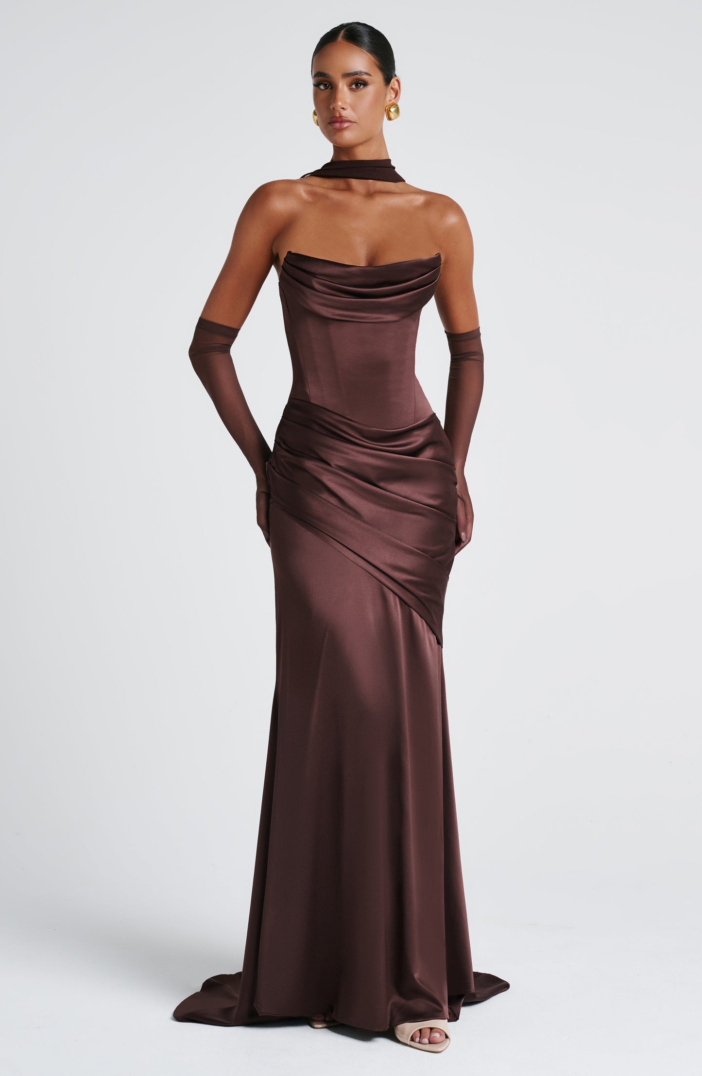 Kensington Maxi Dress Plum Brown