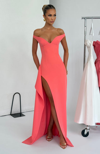 Khalesia Maxi Dress Coral Pink