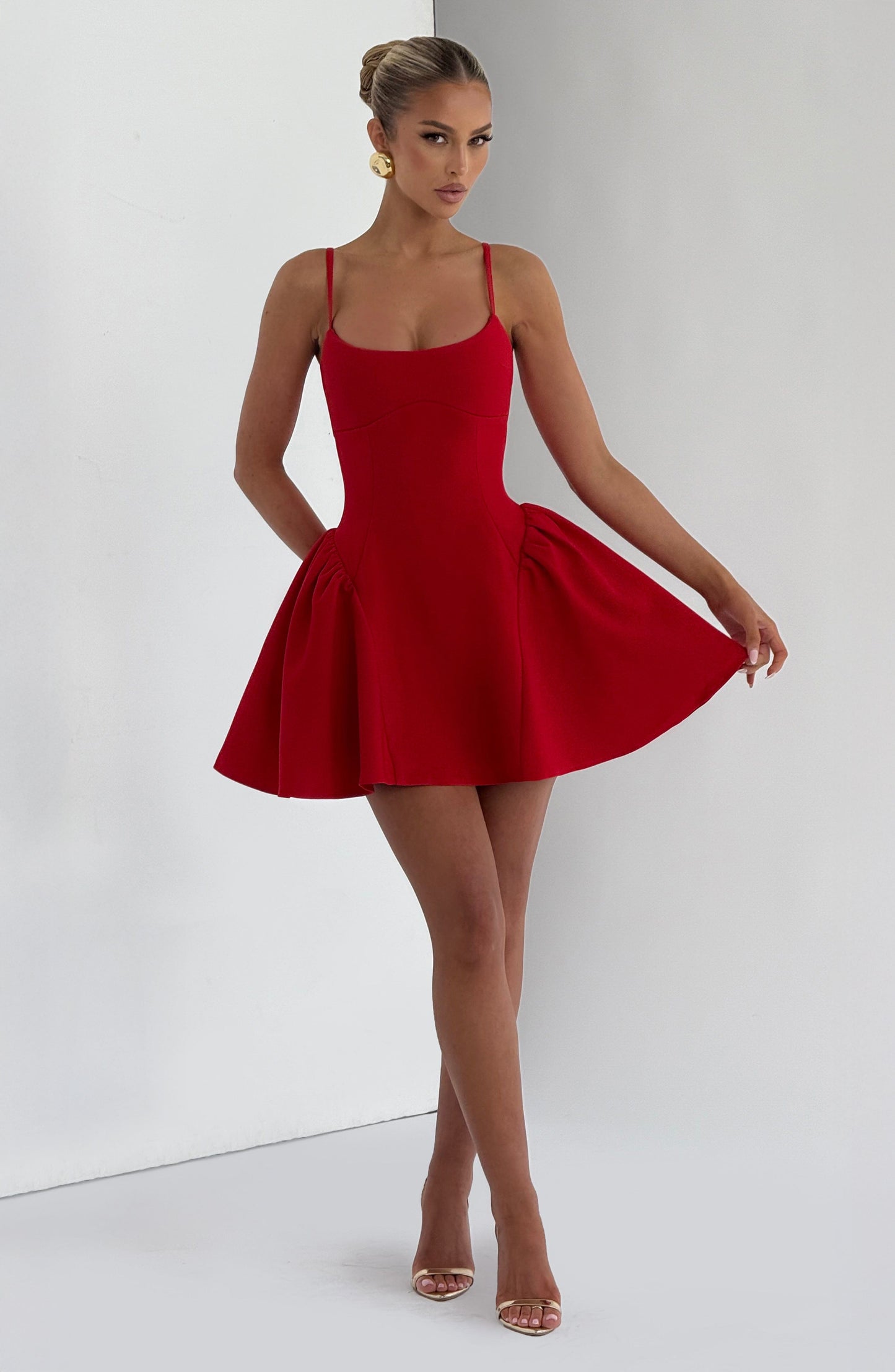 Kiah Mini Dress Red