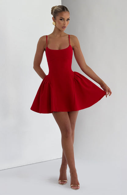 Kiah Mini Dress Red