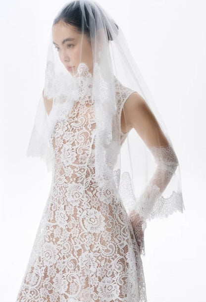 Kinsley Lace Midi Dress White (Version 2)