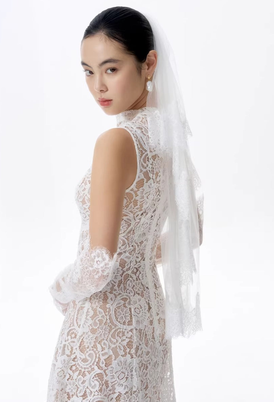 Kinsley Lace Midi Dress White (Version 2)