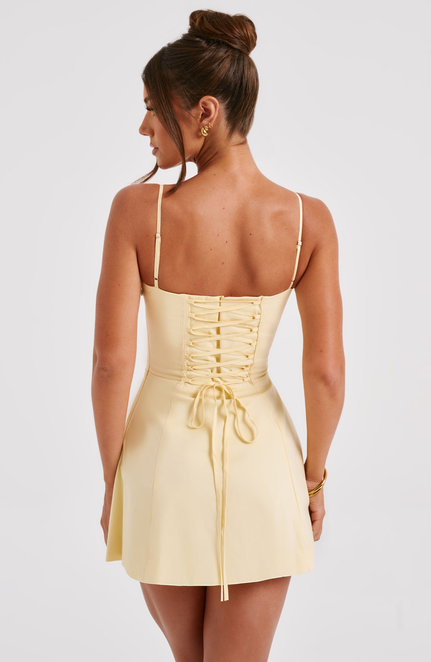 Lacey Mini Dress Lemon