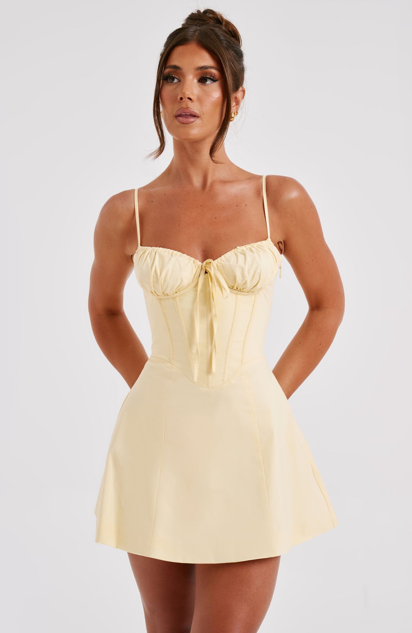Lacey Mini Dress Lemon