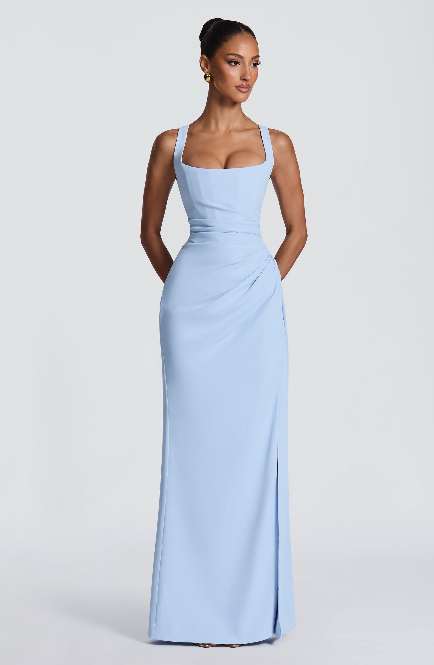 Laleh Maxi Dress Glacier Blue