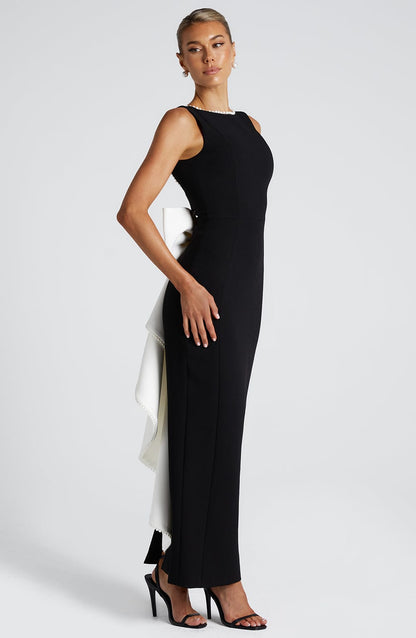 Lana Midaxi Dress Black/White