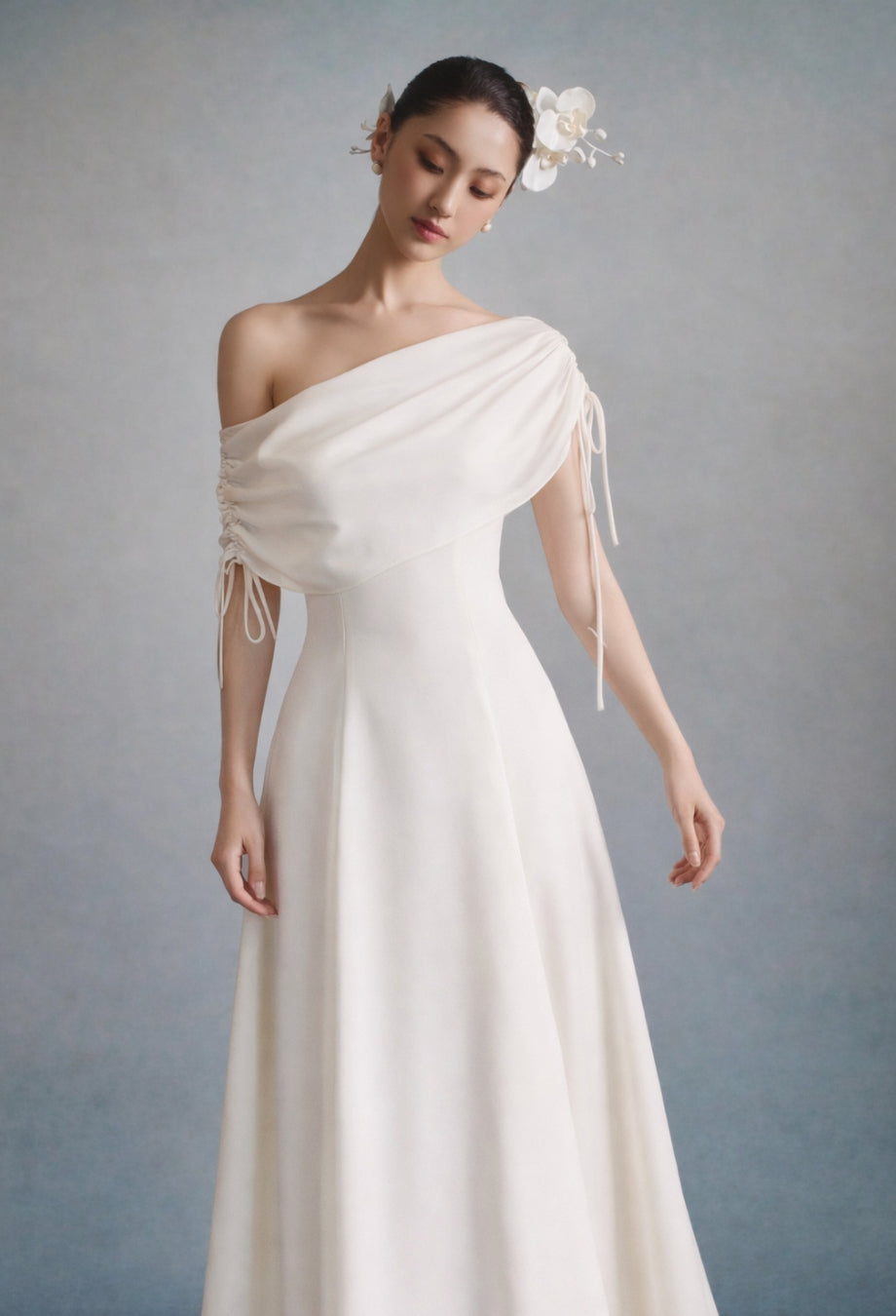 Lauren Midi Dress Ivory