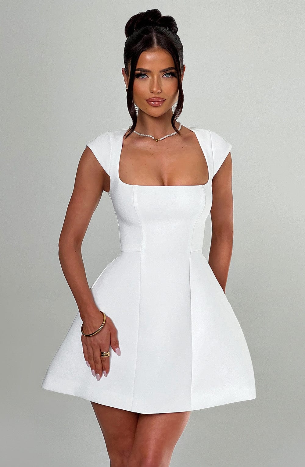 Lena Mini Dress Ivory