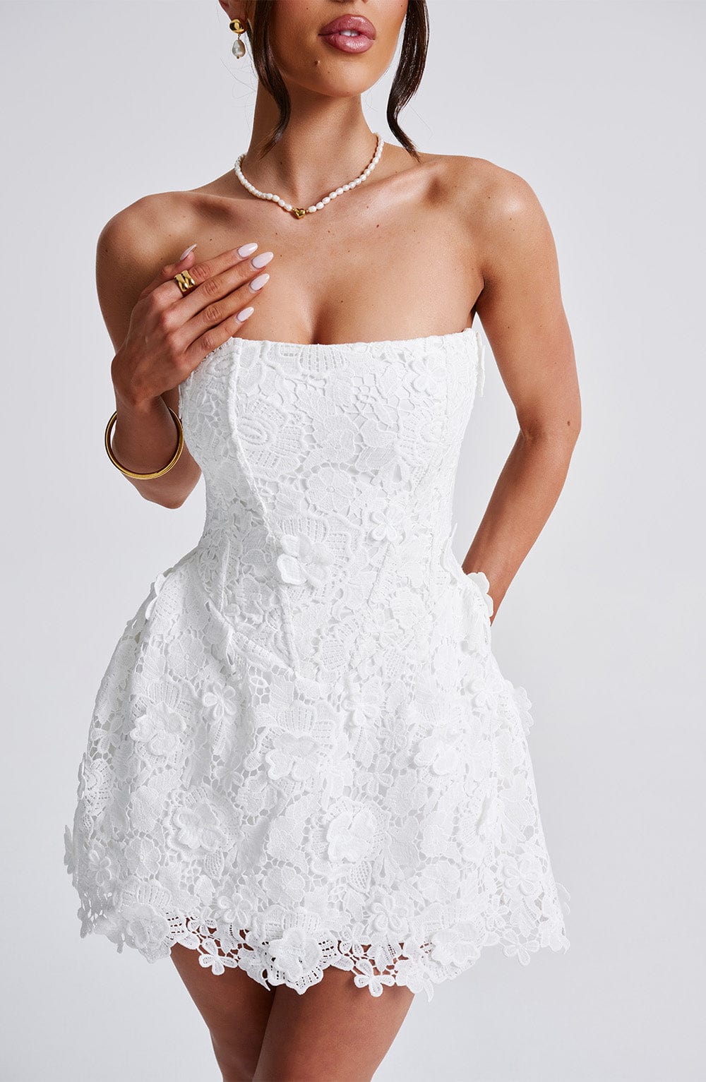 Leona Mini Dress Ivory
