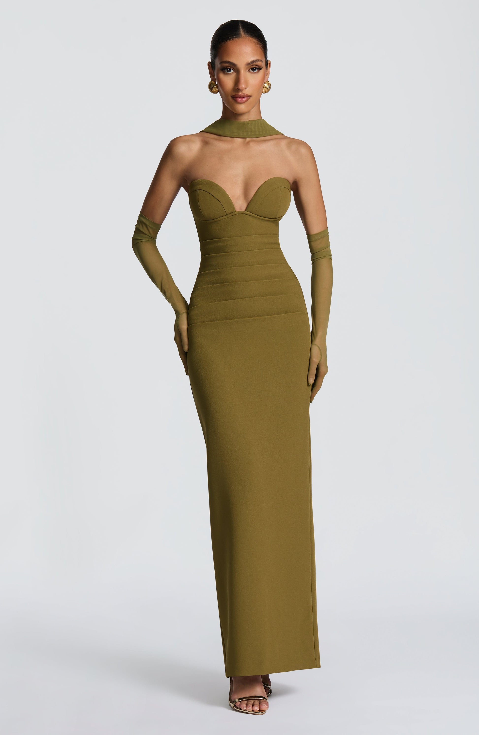 Lindsey Maxi Dress Deep Olive