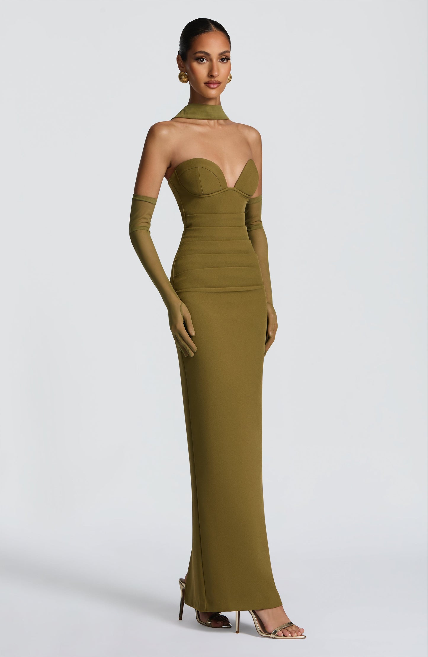 Lindsey Maxi Dress Deep Olive