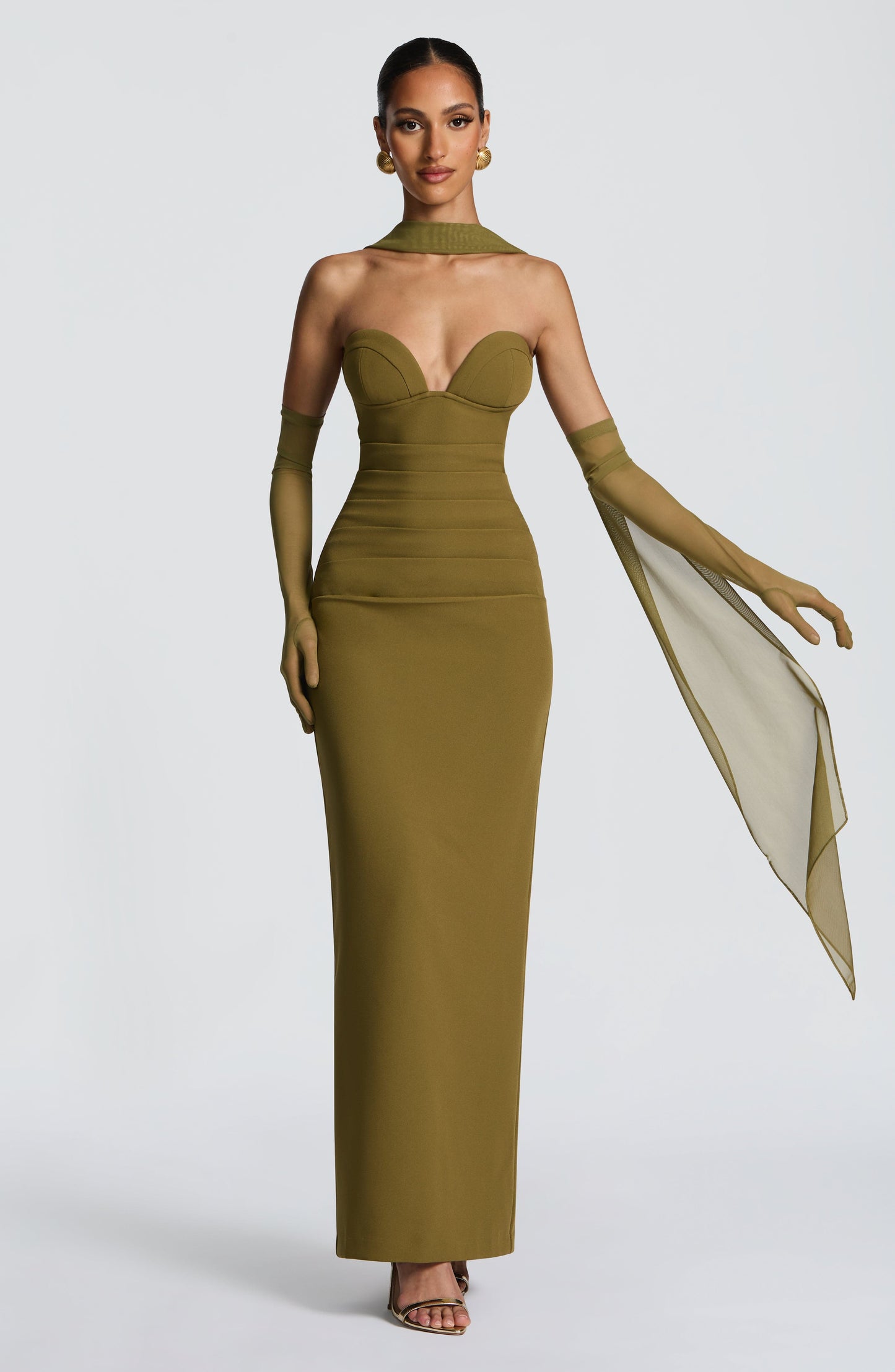 Lindsey Maxi Dress Deep Olive