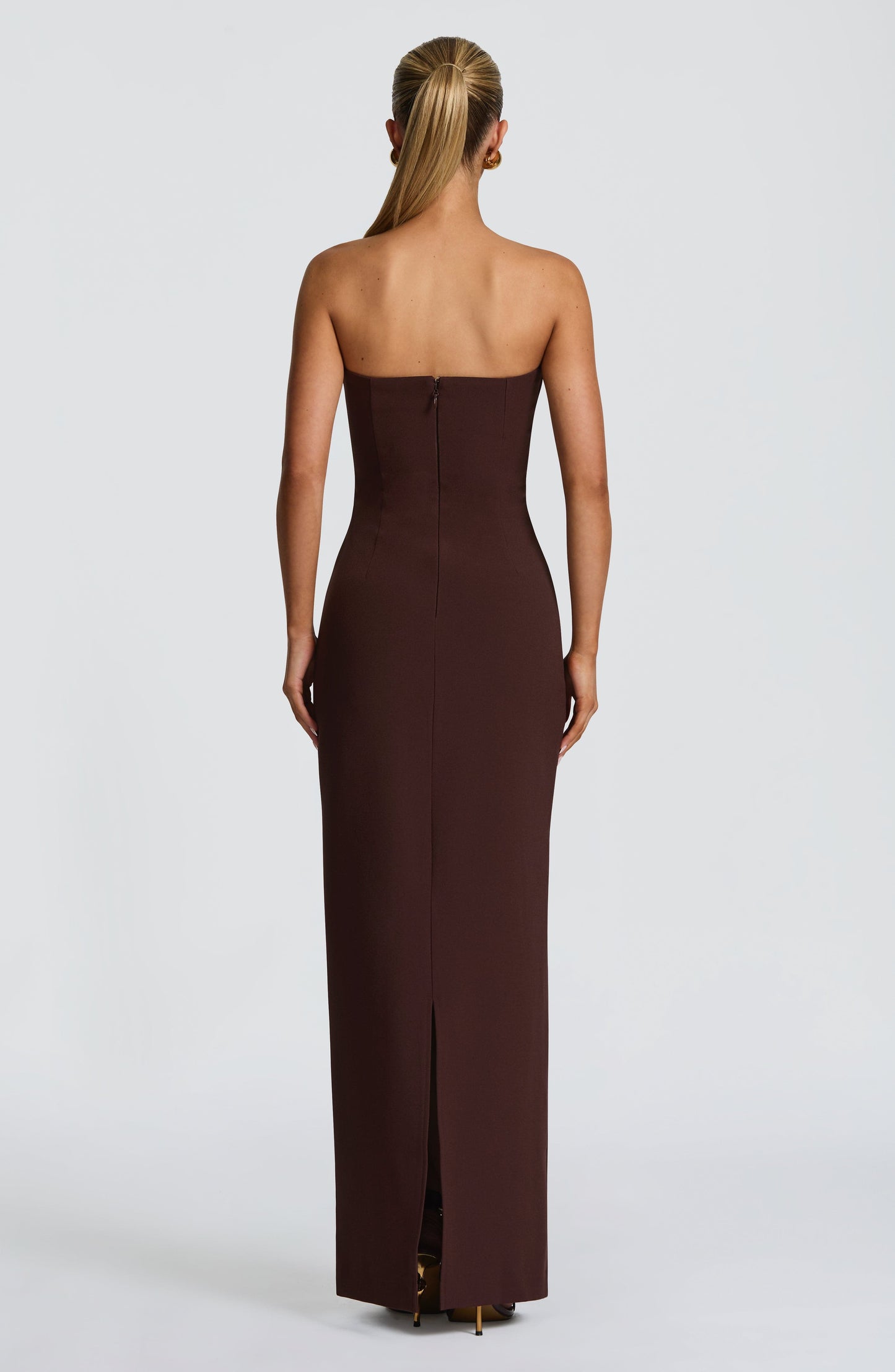 Lindsey Maxi Dress Plum Brown
