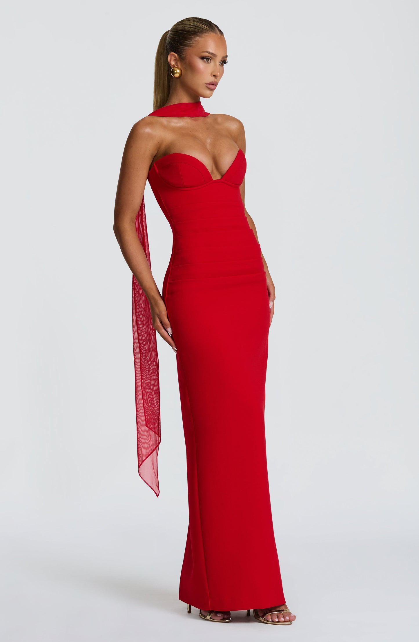 Lindsey Maxi Dress Red