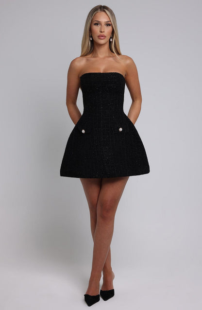 Lottie Mini Dress Black