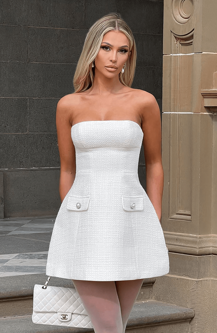 Lottie Mini Dress Ivory