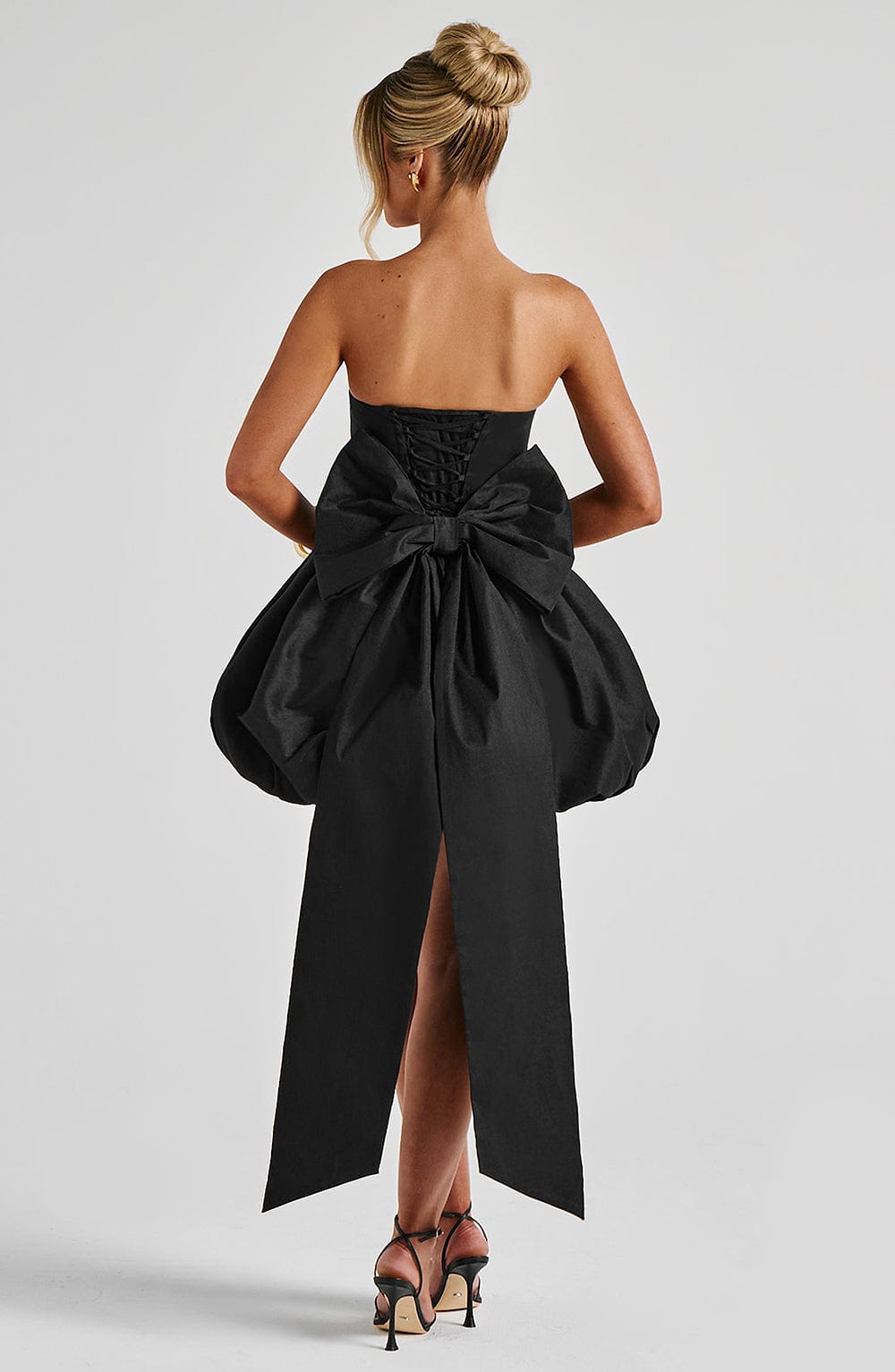Lotus Mini Dress Black
