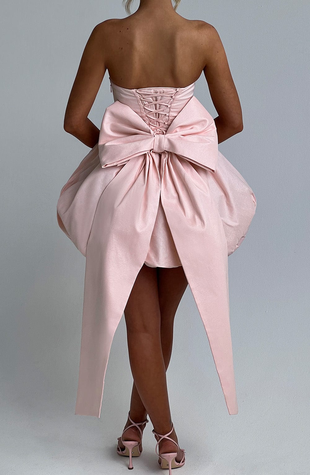 Lotus Mini Dress Blush