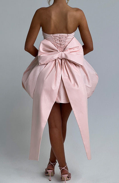 Lotus Mini Dress Blush