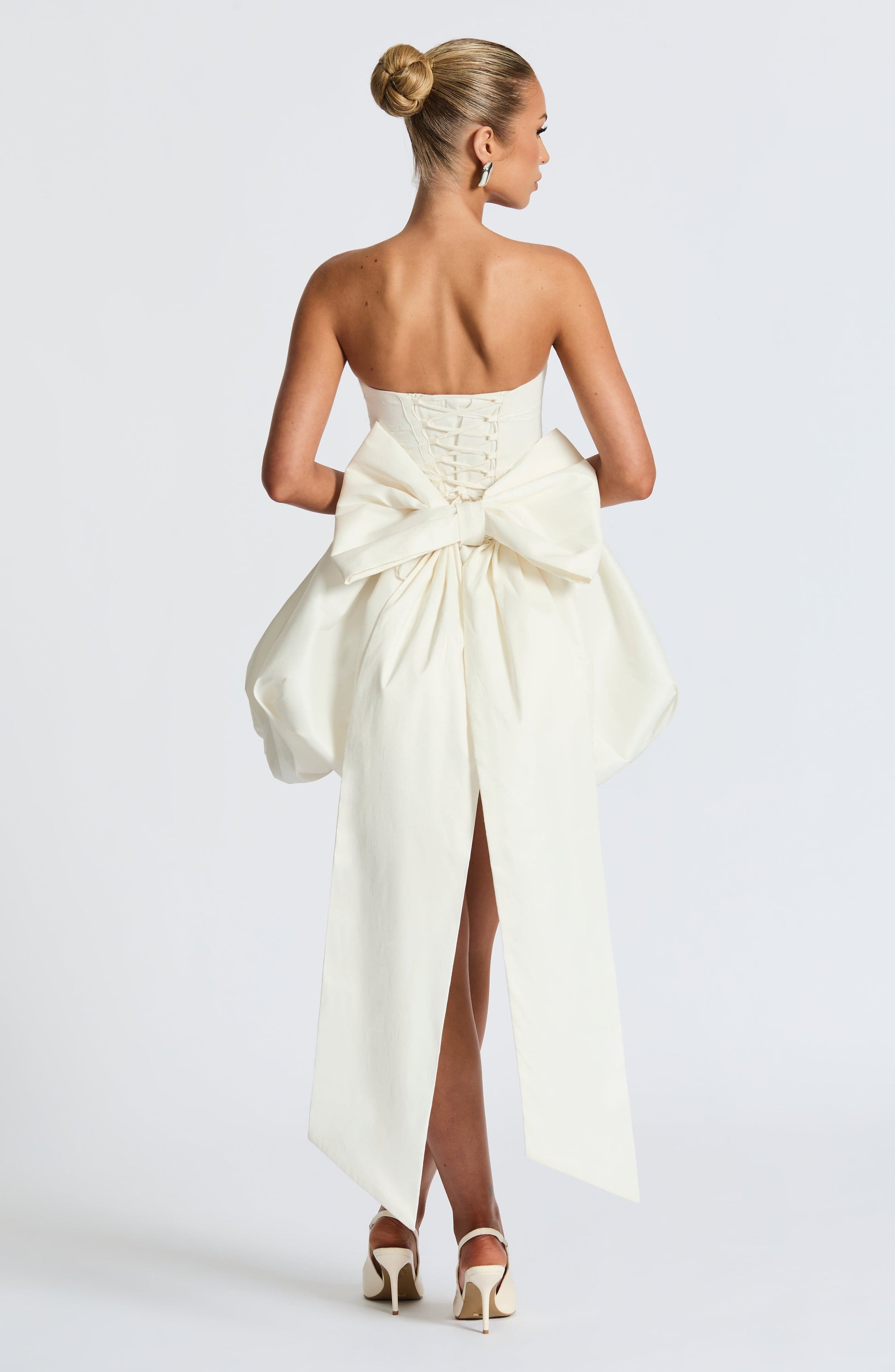 Lotus Mini Dress Ivory