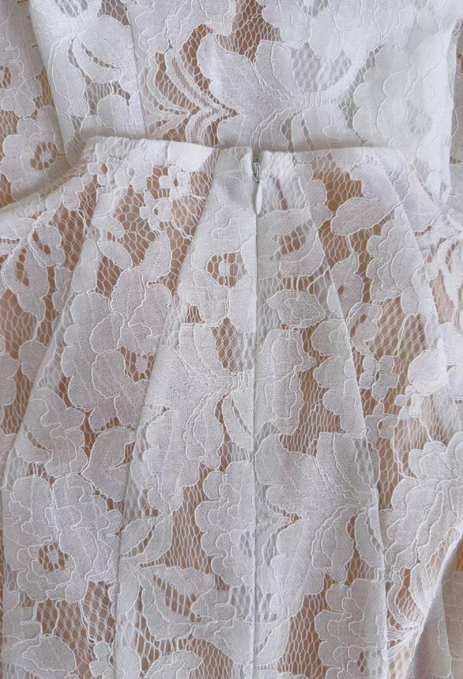Louise White Lace Midi Dress
