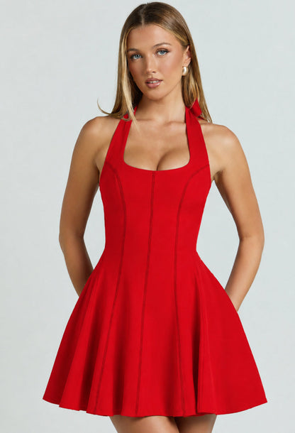 Loulette Red Mini Dress