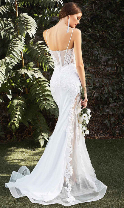 LUCILLE GOWN MERMAID ILLUSION BRIDAL GOWN OFF WHITE