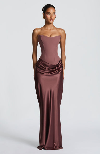 Maggie Maxi Dress Dusty Rose