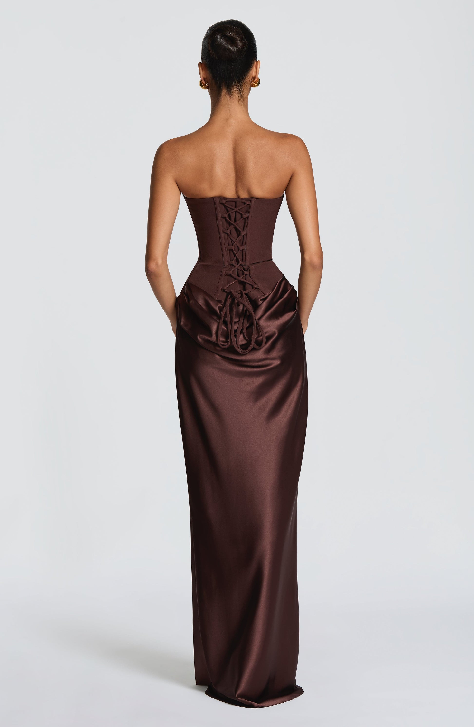 Maggie Maxi Dress Plum Brown