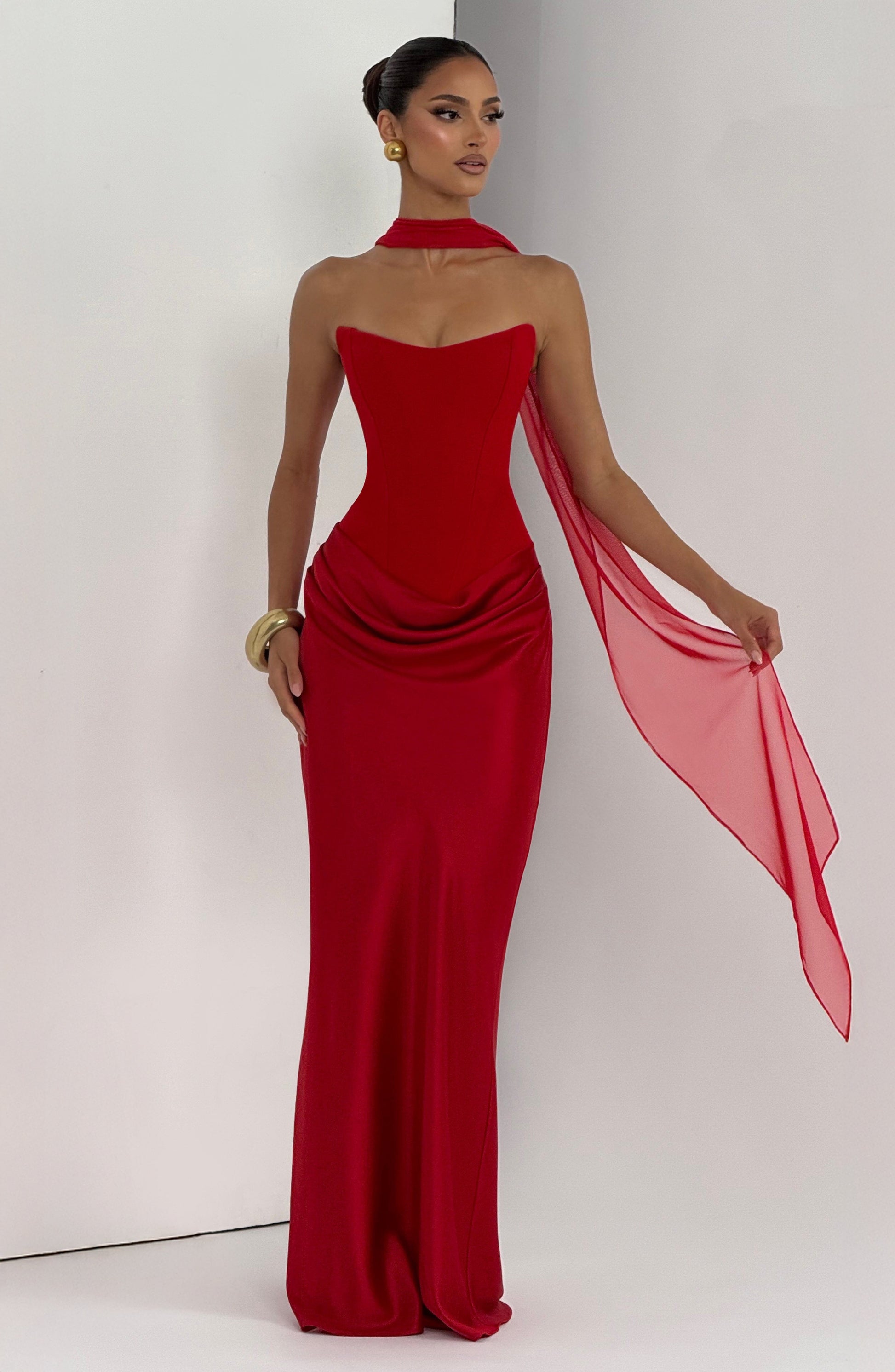 Maggie Maxi Dress Red
