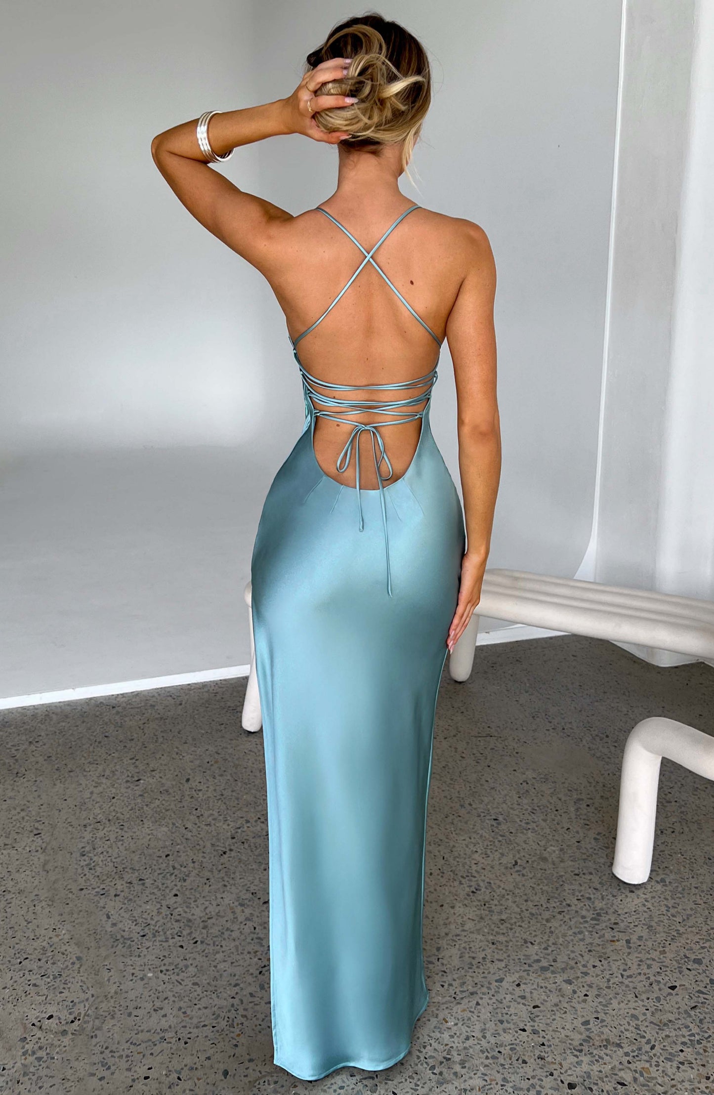 Makalita Maxi Dress Turquoise
